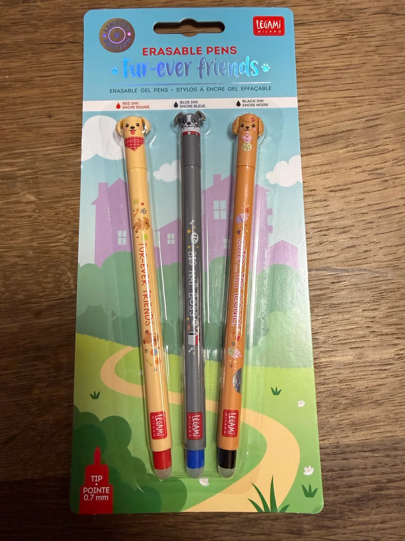 Set de 3 stylos Legami – Fur Ever Friends 